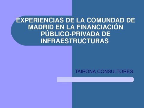 Francisco Javier de Águeda Martín. - Seminario sobre colaboración sector público e privado en materia de infraestructura